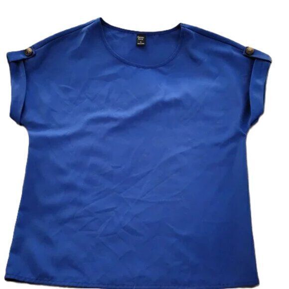 Emery Rose Tops - Emery‎ Rose Blue Blouse Size Small- H010